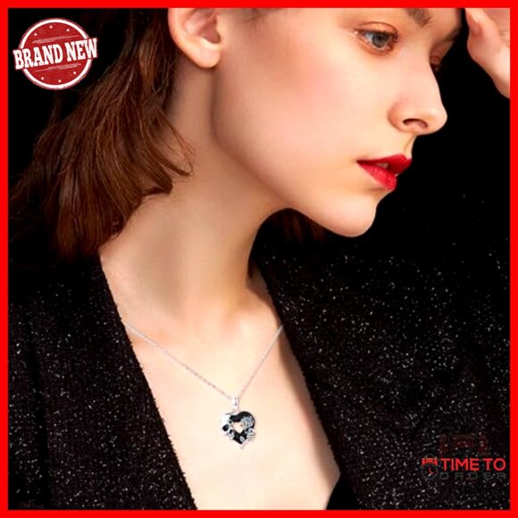 Sterling Silver Skull Pendant Necklace Gothic Jewelry Adjustable Chain Retro - Picture 5 of 7